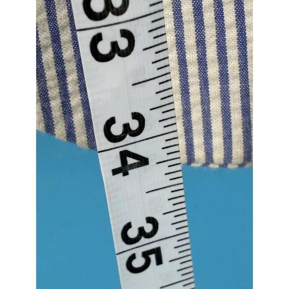 Saddlebred Men’s 48R Blue White Seersucker Blazer Sport Coat Cotton
